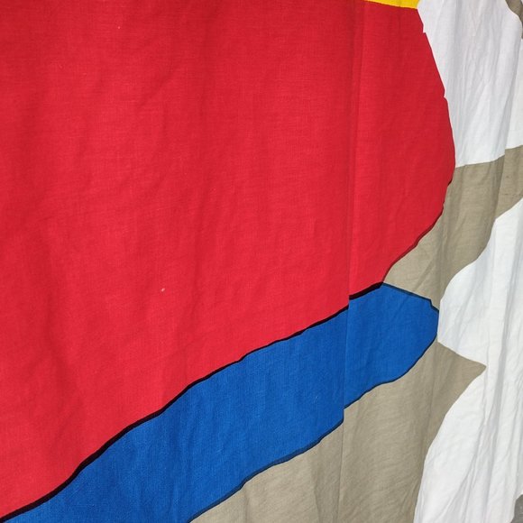 Vintage XL 1974 Screen Print Pencil Fabric Wall Art - Picture 10 of 10